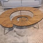 Sunburst Spiral Coffee Table