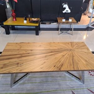 Sunburst Coffee Table In Bamboo 1