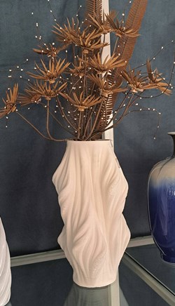 White L Vase