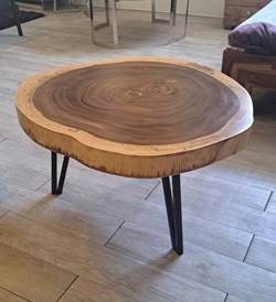 Round Wood Coffee Table 3