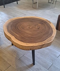 Round Wood Coffee Table