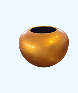 Circle Gold Vase