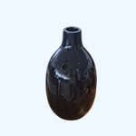 Onion Black Vase