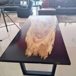 Black Resin Dining Table 1