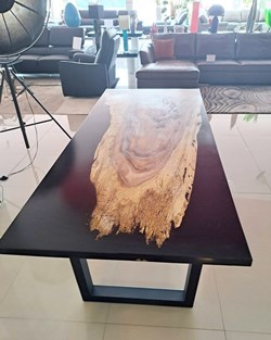 Black Resin Dining Table 1