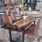 Black Resin Dining Table