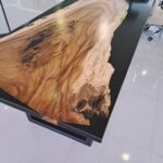 Black Resin Dining Table 2